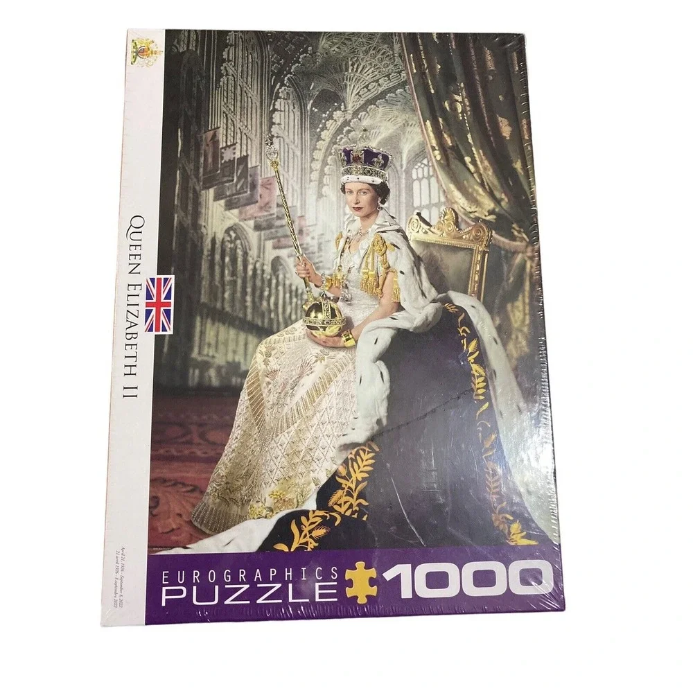 Queen Elizabeth II Jigsaw Puzzle - 1,000 Piece HRM‎ Coronation Day Puzzle